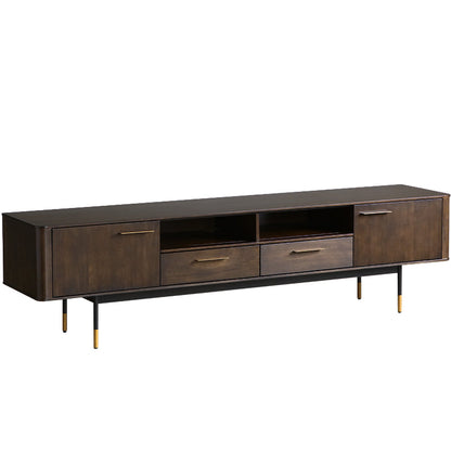 BRINLEY Chicago HILTON Console TV Commode en bois massif Table basse