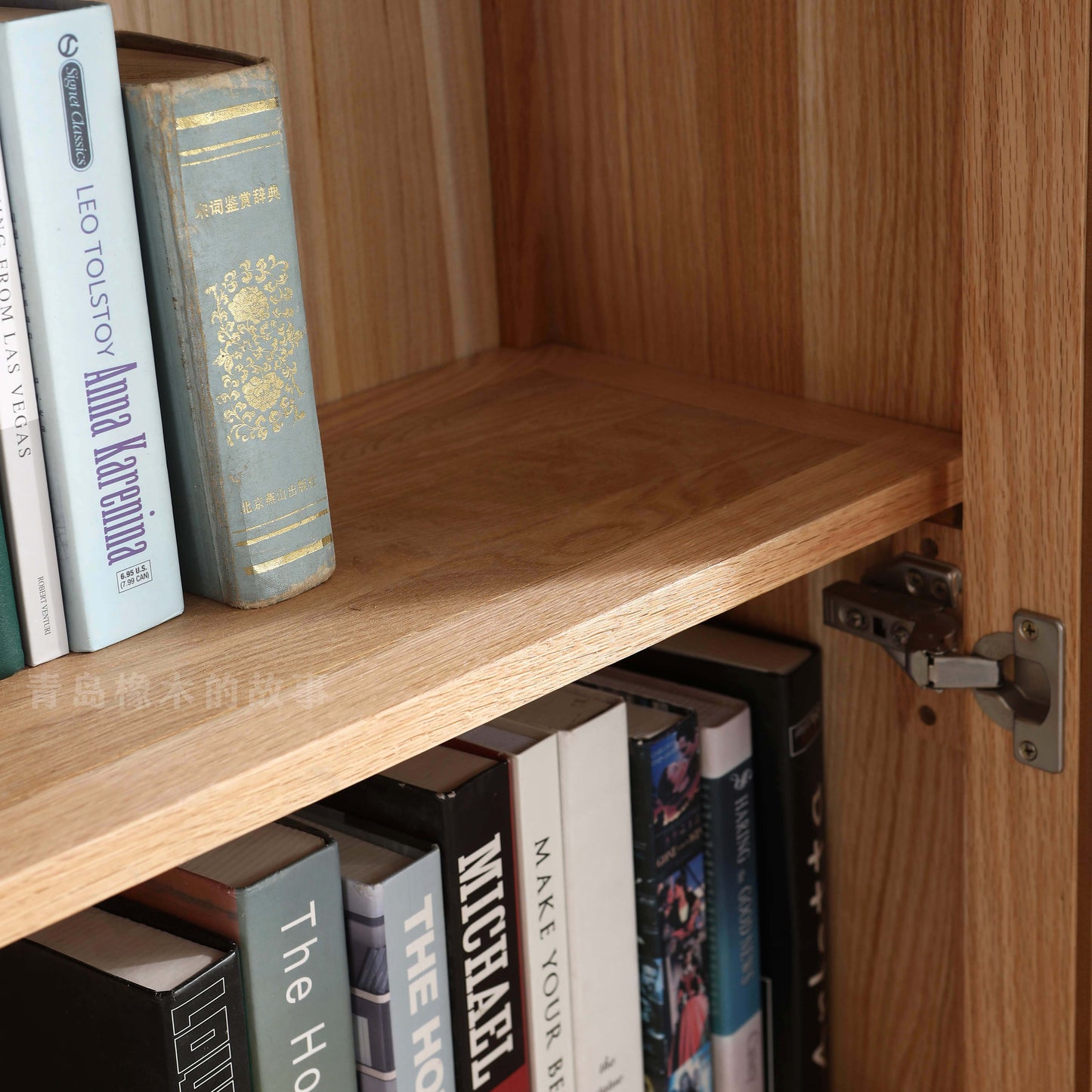 Vitrine-bibliothèque en verre scandinave nordique KAYDEN