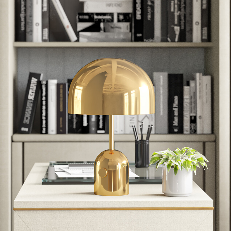 Lampe de table champignon en métal Kronburgh