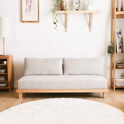 Canapé-lit BROOKLYNN RITZ en bois massif japonais scandinave (6 couleurs)