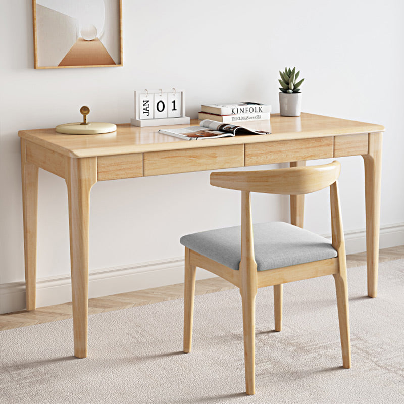 Bureau d'écriture LYDIA CARLTON Table d'ordinateur de bureau en bois massif 