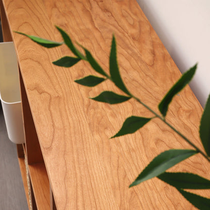 Bibliothèque Madison en teck Cube Nordic en bois massif