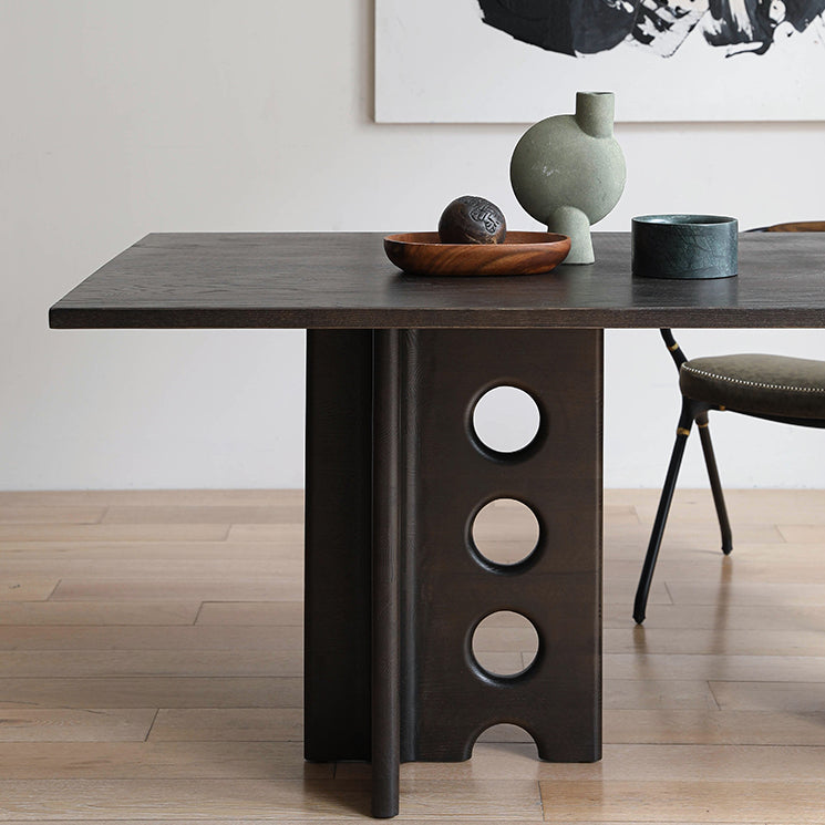 Table à manger en chêne massif Lebus