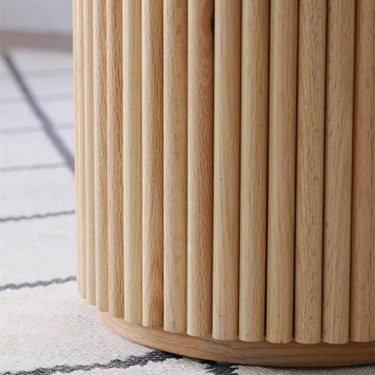 Table à manger ronde en bois massif Marie 