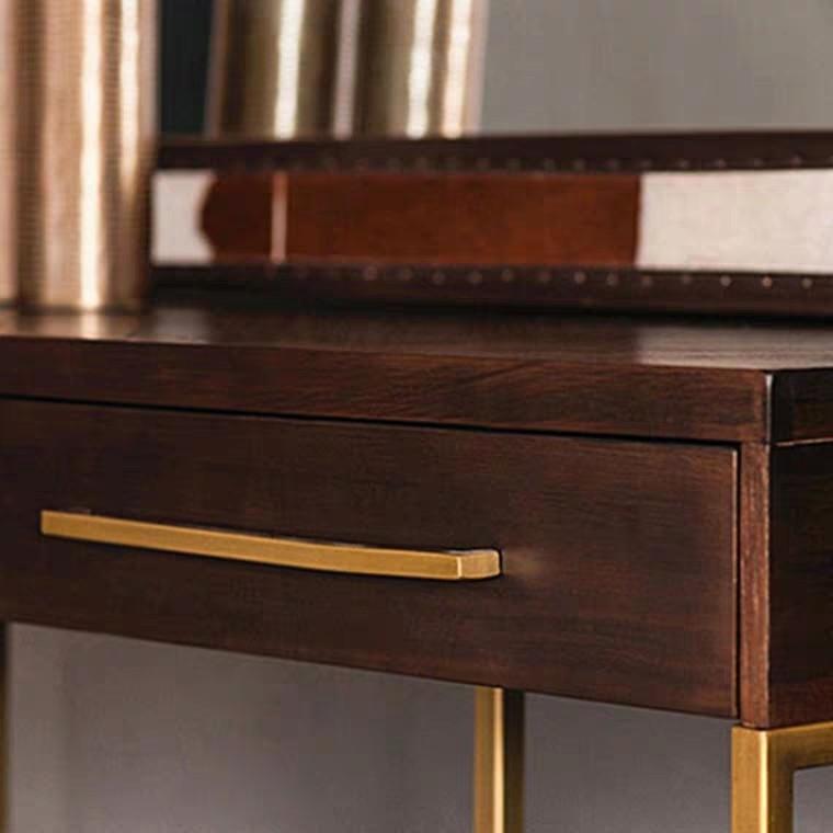 Console d'entrée en bois massif d'acacia à chevrons COLEMAN