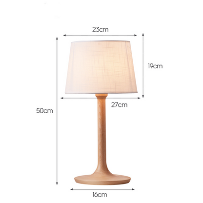 Lampe de table en bois massif Cheatham