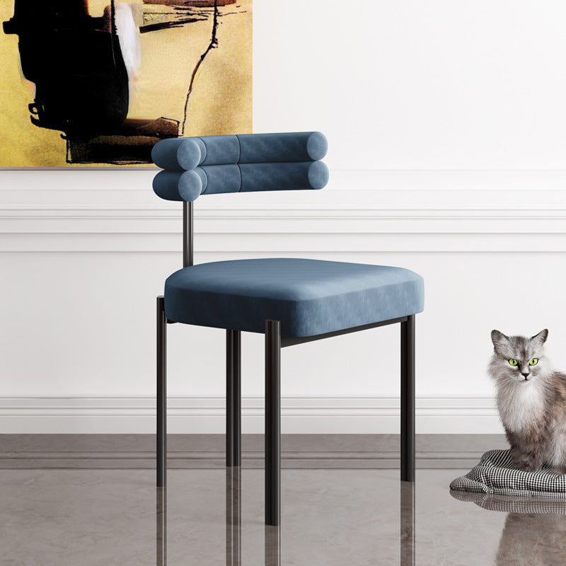 Chaise rembourrée en velours Cohen (lot de 2)