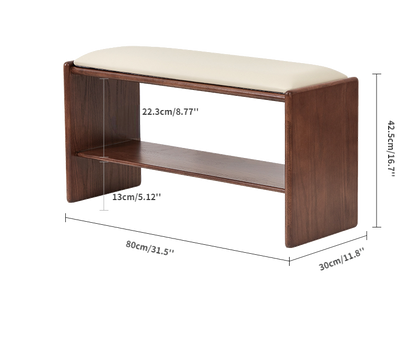 Banc de rangement à chaussures Carol