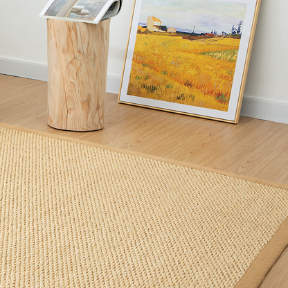 Tapis fait main en sisal beige Angelick