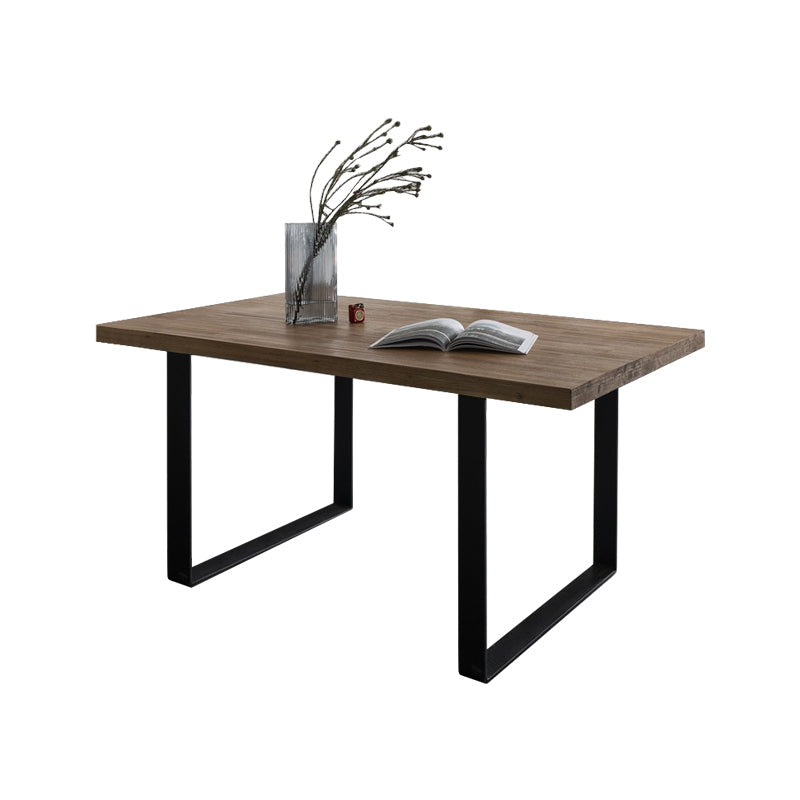 Table à manger en bois massif LYLA Live Edge scandinave 