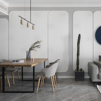 Table à manger en bois massif LYLA Live Edge scandinave 