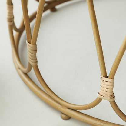 Table d'appoint ronde en rotin Herdis