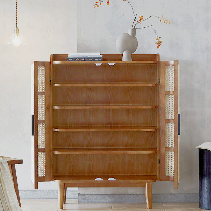 Meuble à chaussures en rotin Goffney