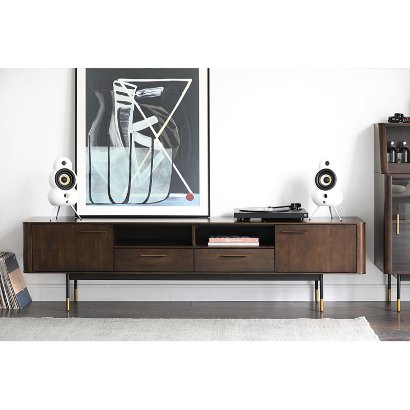 BRINLEY Chicago HILTON Console TV Commode en bois massif Table basse