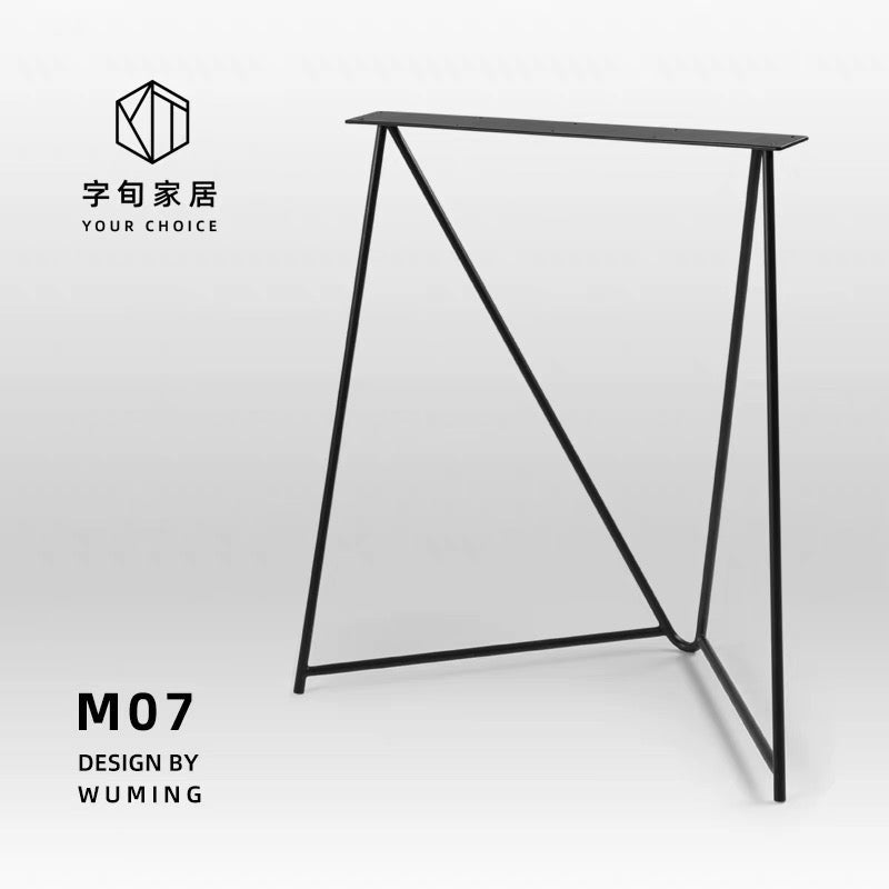 Table à manger en bois massif Jesse Table de conférence moderne et minimaliste en bois massif