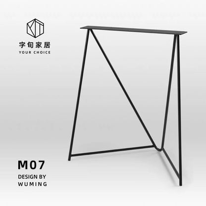 Table à manger en bois massif Jesse Table de conférence moderne et minimaliste en bois massif