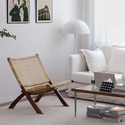 Chaise pliante en rotin Malcolm 