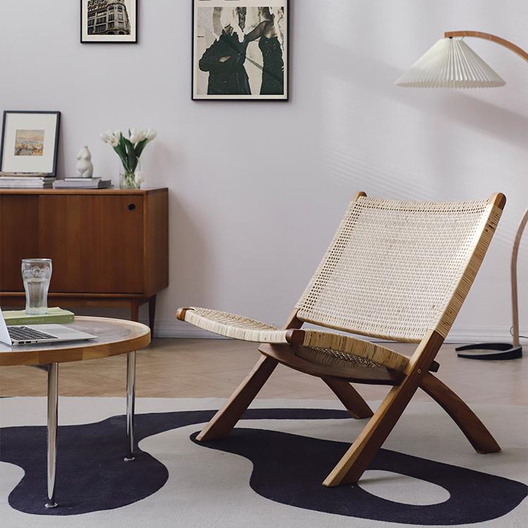 Chaise pliante en rotin Malcolm 