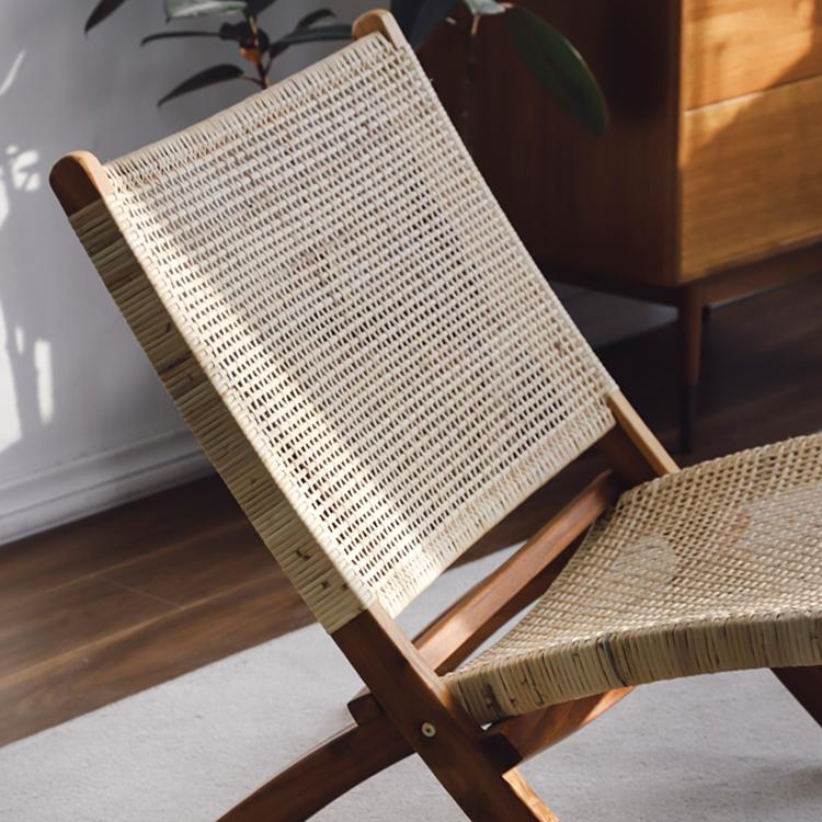 Chaise pliante en rotin Malcolm 