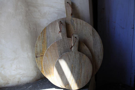 Planches à pizza en bois de manguier