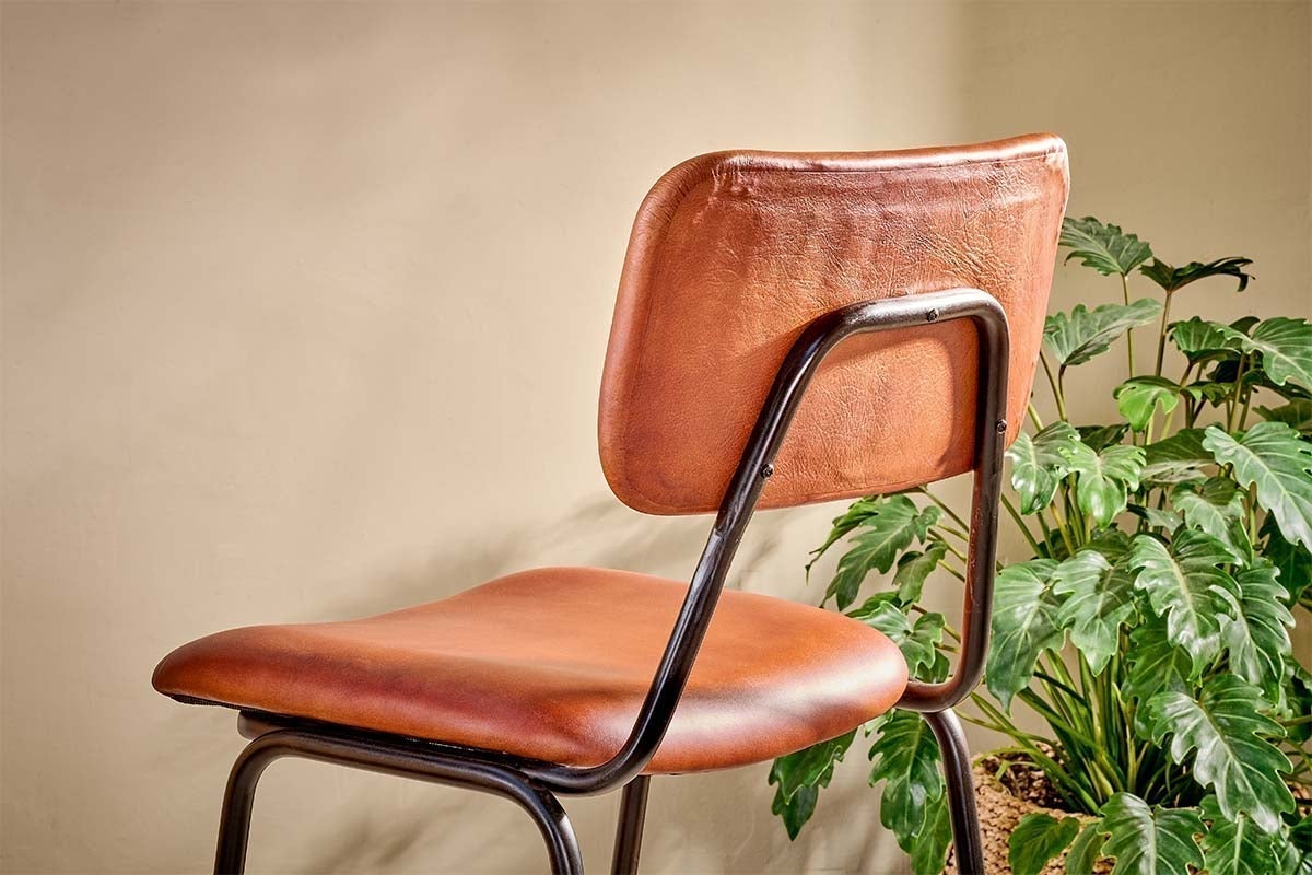 Chaise de bar en cuir Sotta