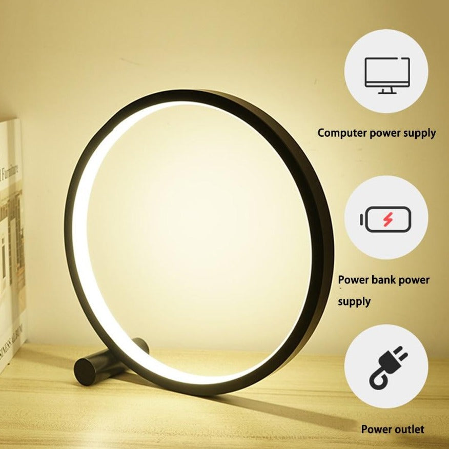 Lampe de table circulaire Larde