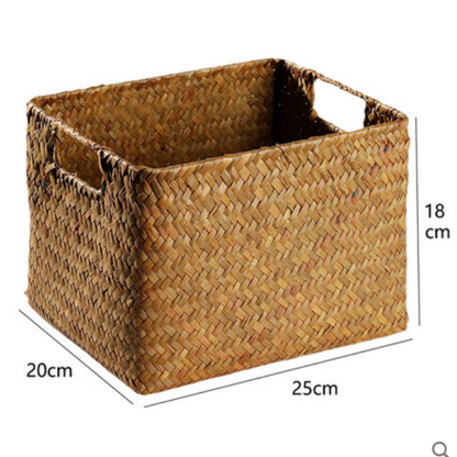 Panier de rangement en jonc de mer Alkire